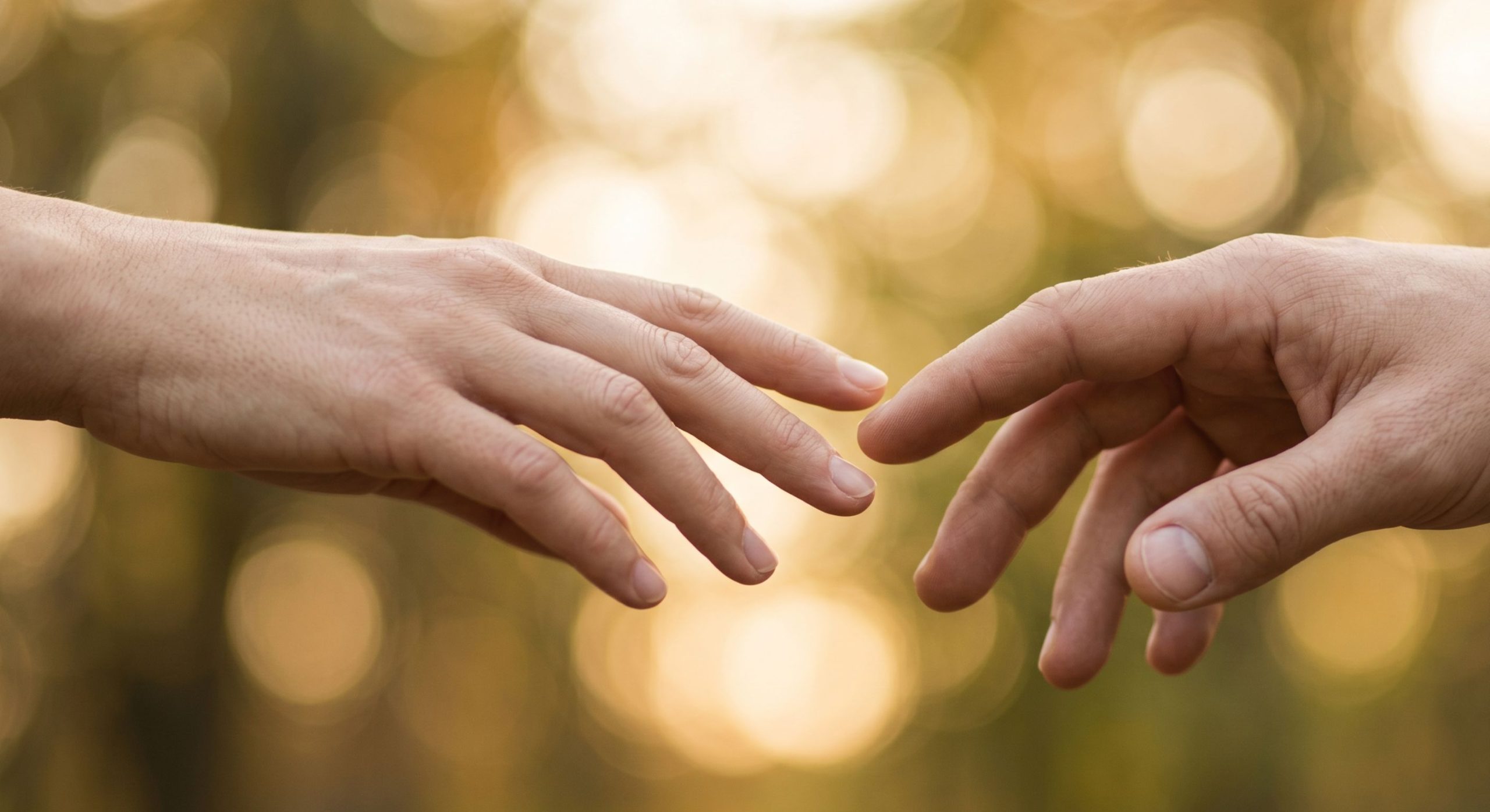 two hands reaching love connection Manifesting love and soulmate connection