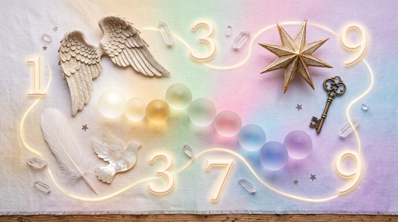 Understanding Card Symbols, Colors, and Numbers Angel symbols, colors and numbers illustrated together