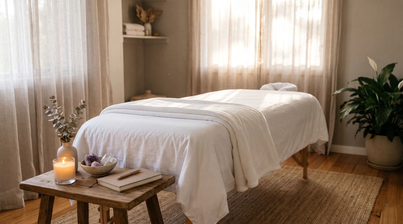 What to Expect in a Session Calm and welcoming space for an Angel therapy or Reiki session